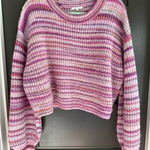 Z Supply Multicolor Striped Crew Neck Sweater
